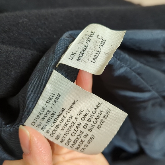 2/40 Vintage wool oversize black blazer - Picture 7 of 7